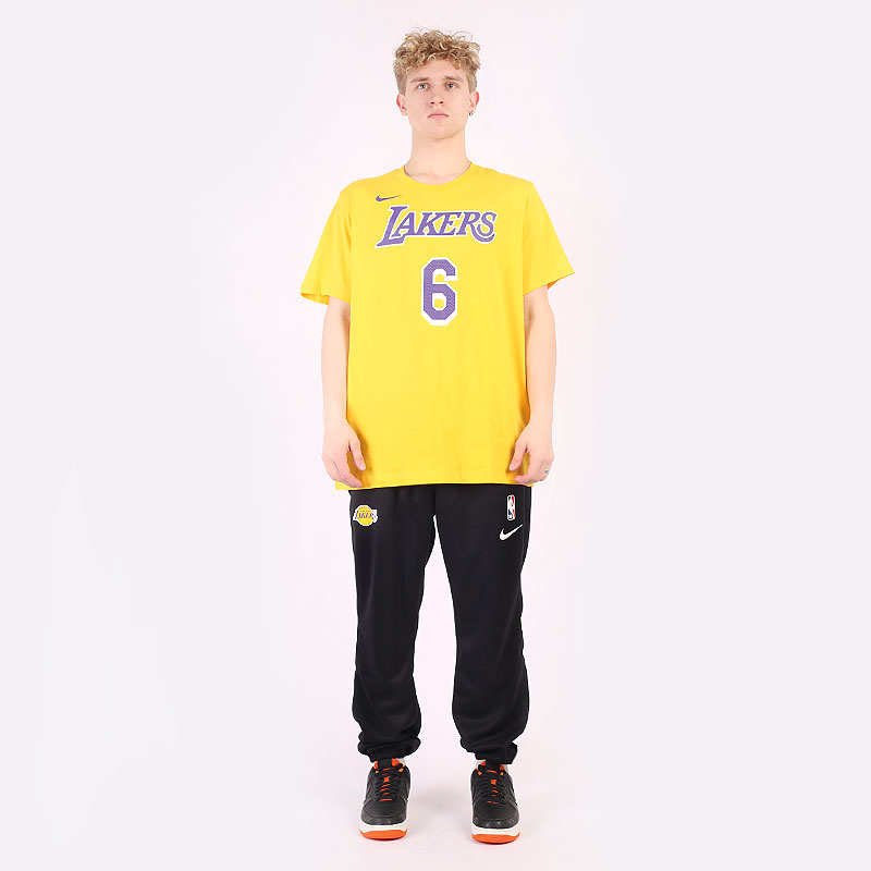 мужская желтая футболка Nike Los Angeles Lakers NBA T-Shirt DR6380-728 - цена, описание, фото 5